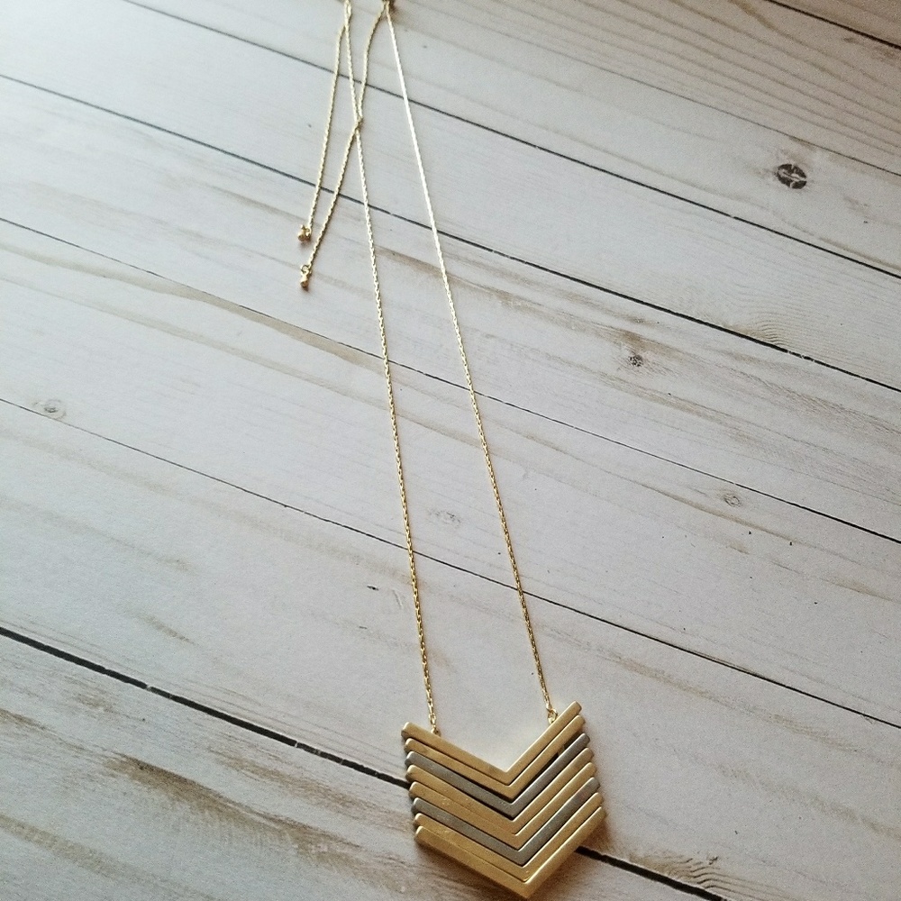 Gold and Silver 20" Arrow Necklace